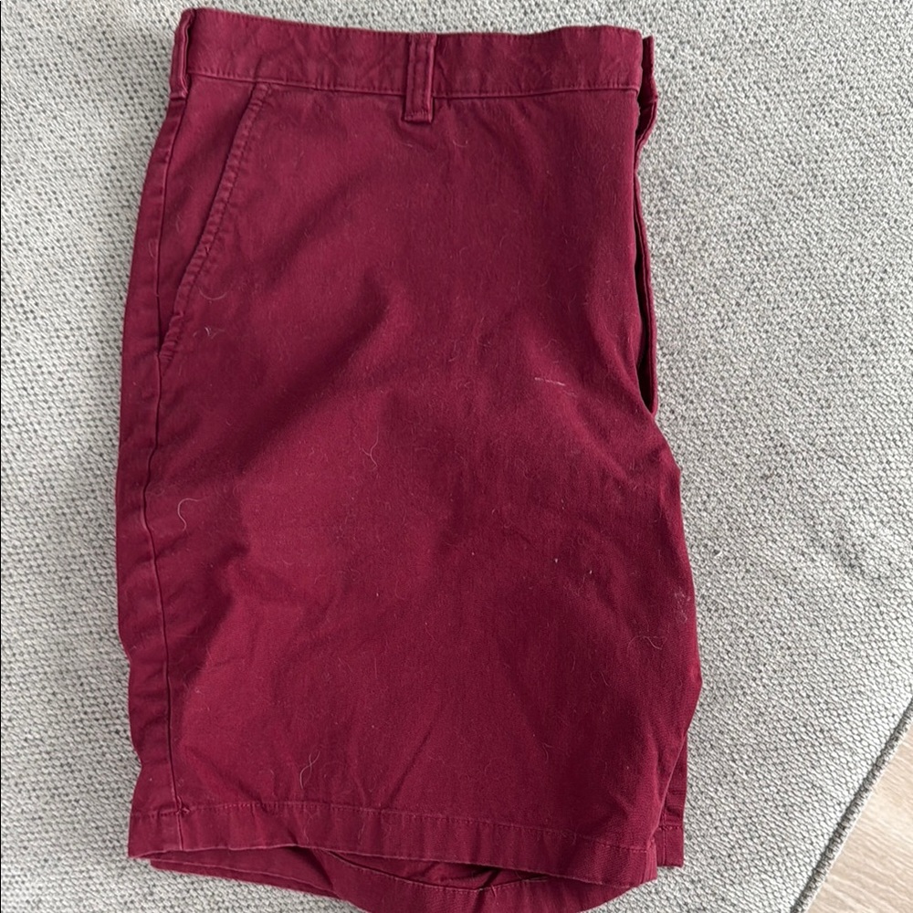 Club Room Red Flat Front Casual Shorts